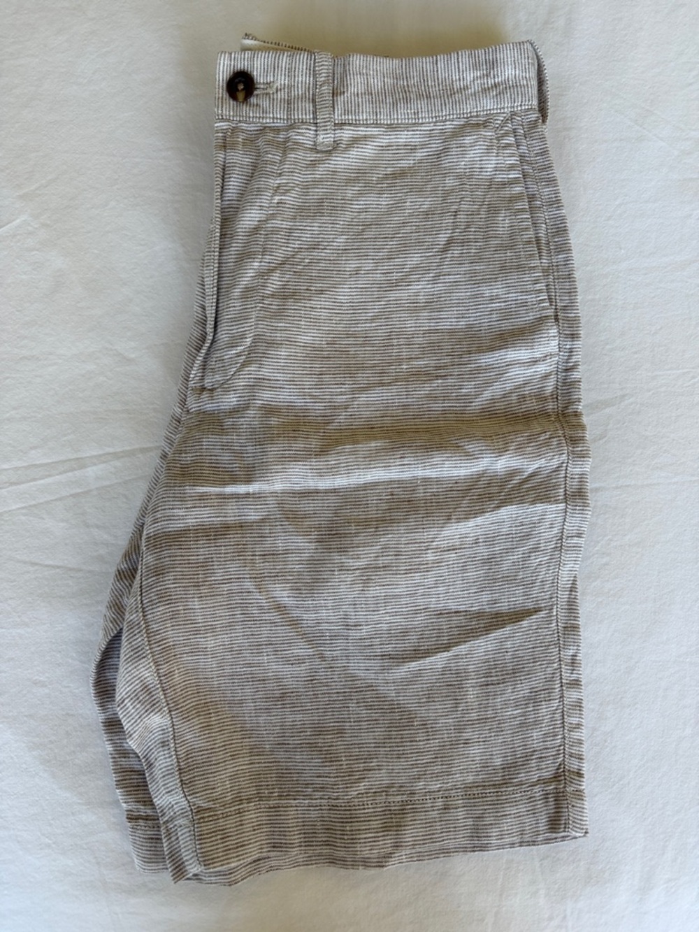 J. Crew Light Gray Striped Men’s Shorts